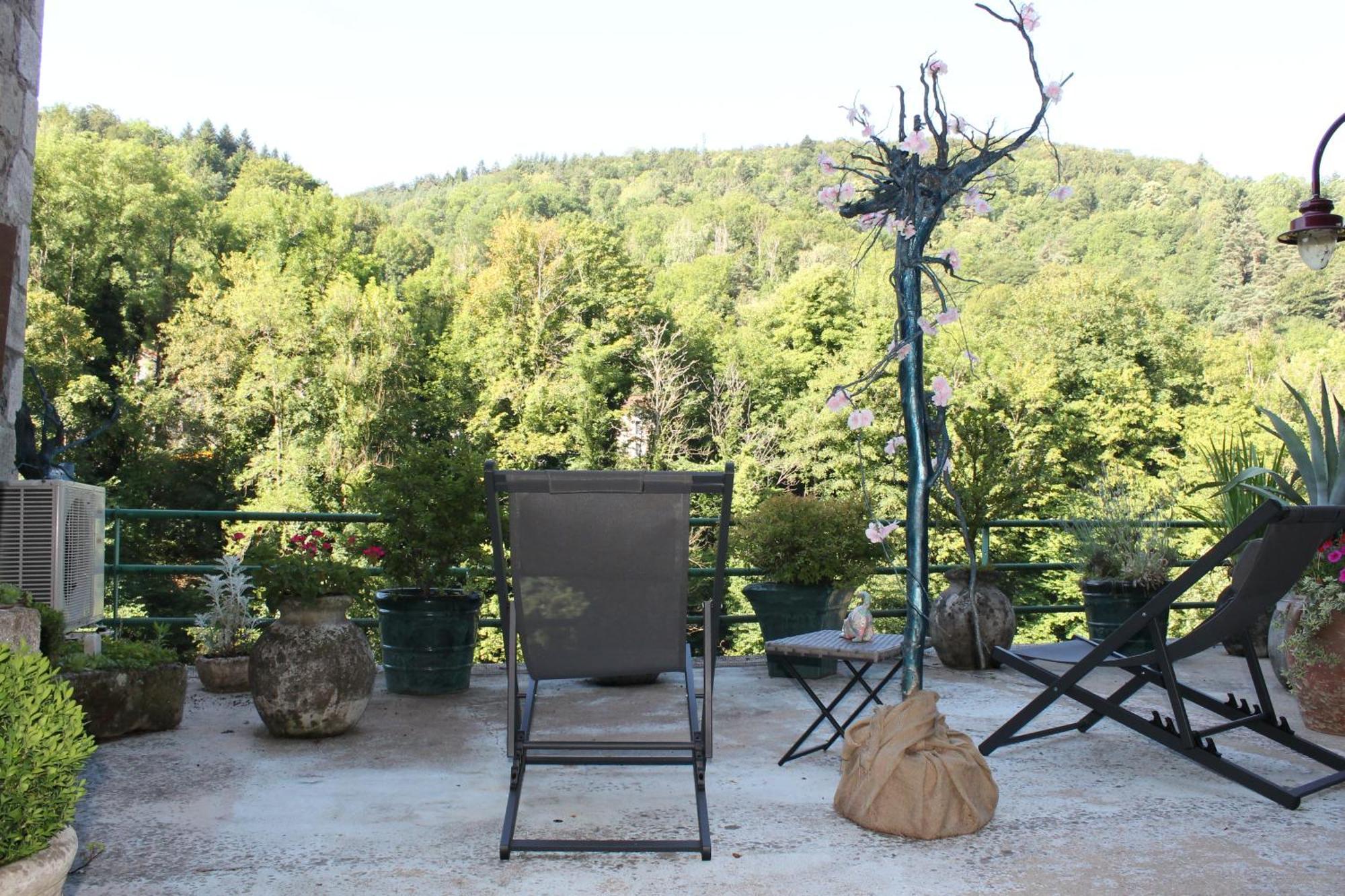 Studio Malou, Cuisine, Salle D'Eau, Terrasse Amenagee Olliergues Exterior photo